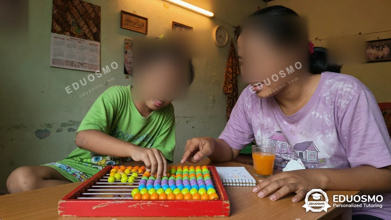Momen sesi berhitung sedang berlangsung, Bandung