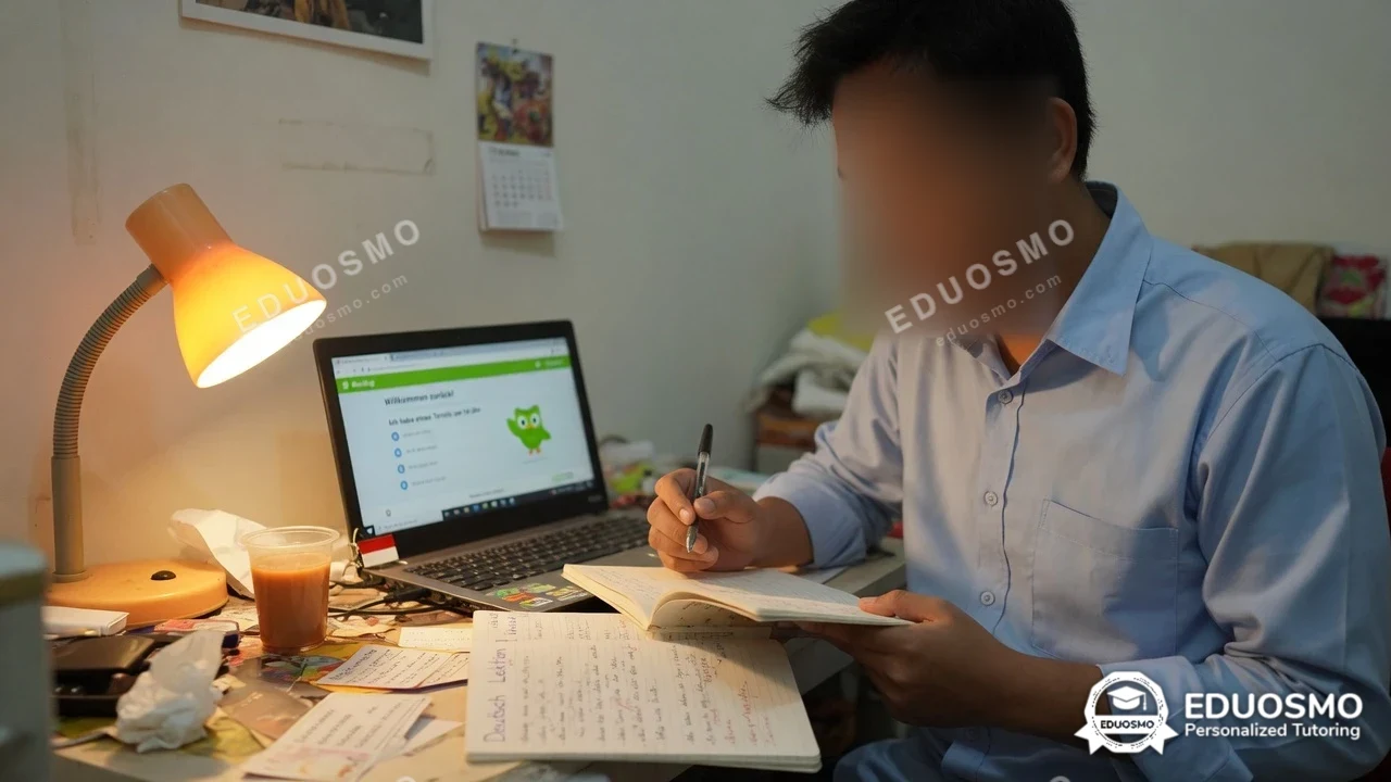Siswa Bandung belajar bahasa jerman diampu tutor Eduosmo